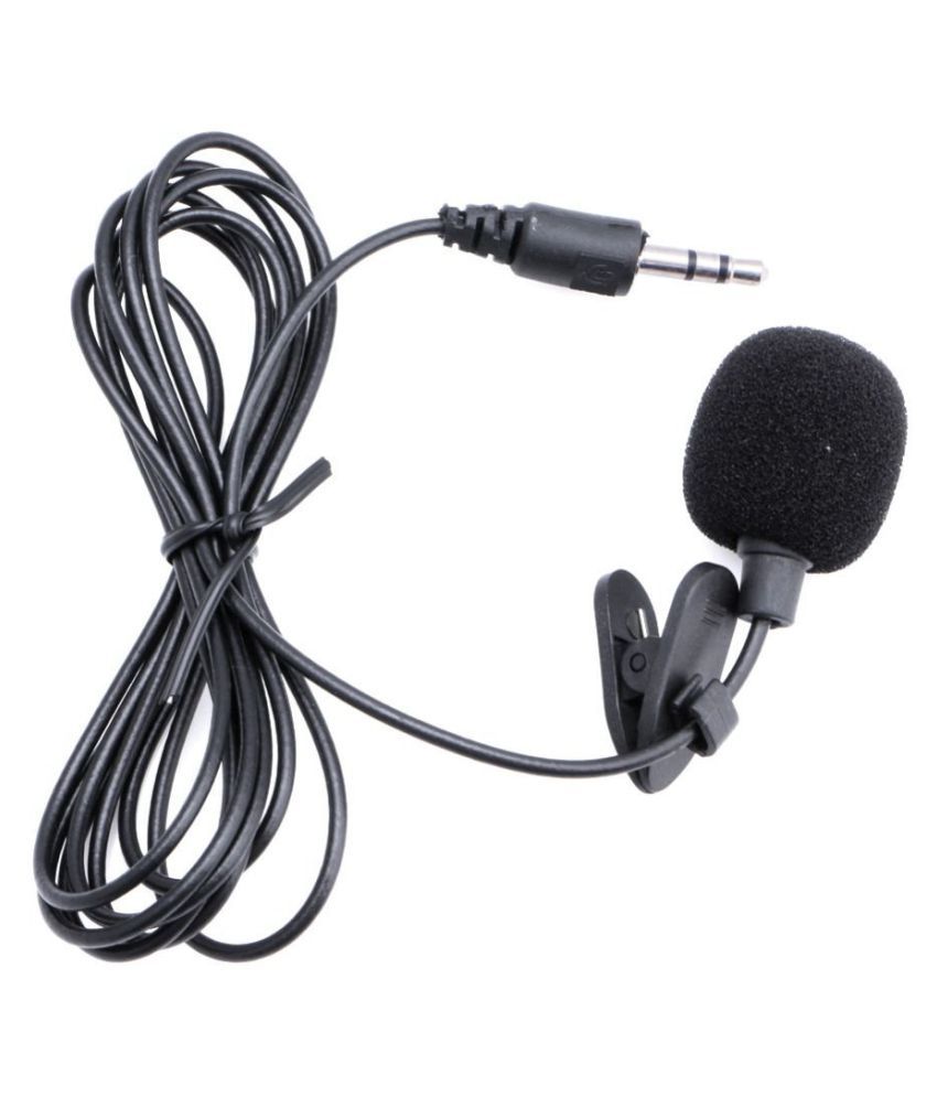 Captcha Mini Lapel Collar Condenser Microphone Black