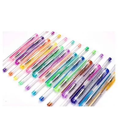 Feela 200 Pack Glitter Gel Pens Set 100 Gel Pen plus 100 Refills for Adult  Coloring Books Drawing Art Markers 