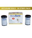 ACCUSURE Gold 50 Strips Pack Only(Pack of 1X50)