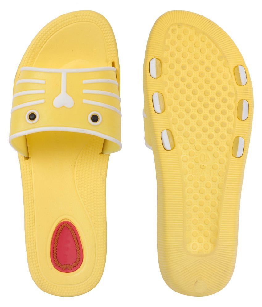 mens yellow slippers