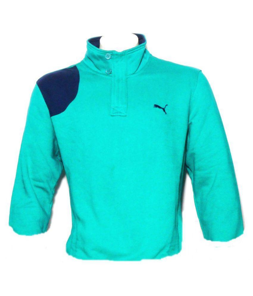 puma green sweater