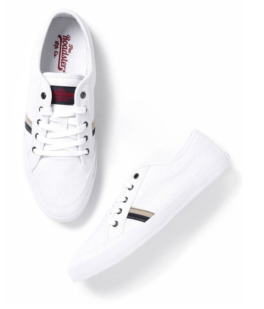 Roadster White Casual Shoes - Buy 