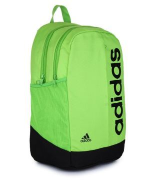 adidas neon green backpack