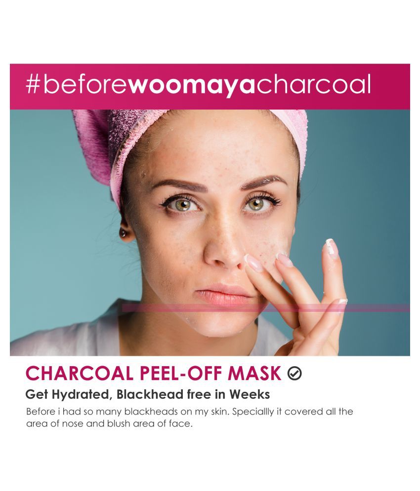 Woomaya Deep Cleanser Blackhead Remover Charcoal Peel Off Face Masks 60