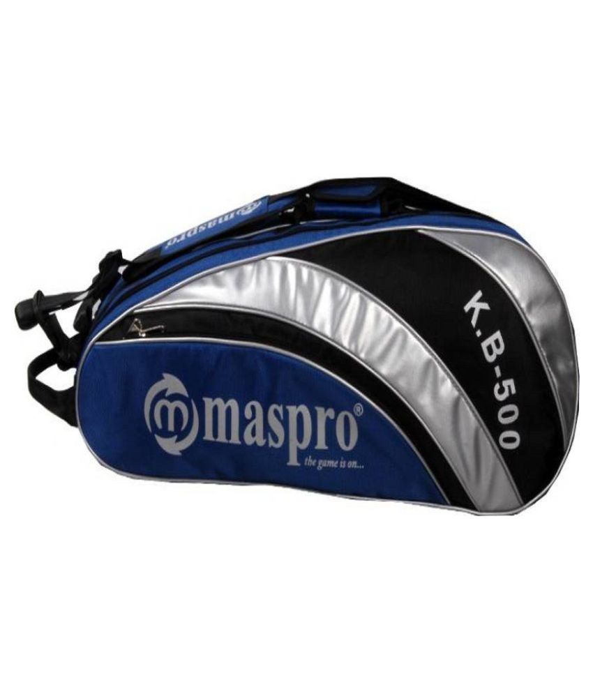 Maspro Blue Duffle bag with shoulder strap Badminton Kit Bag Buy