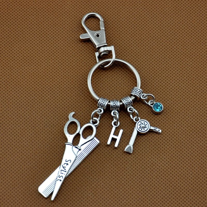 Scissors Keychain Hairstylist Jewelry Hairdresser Jewelry