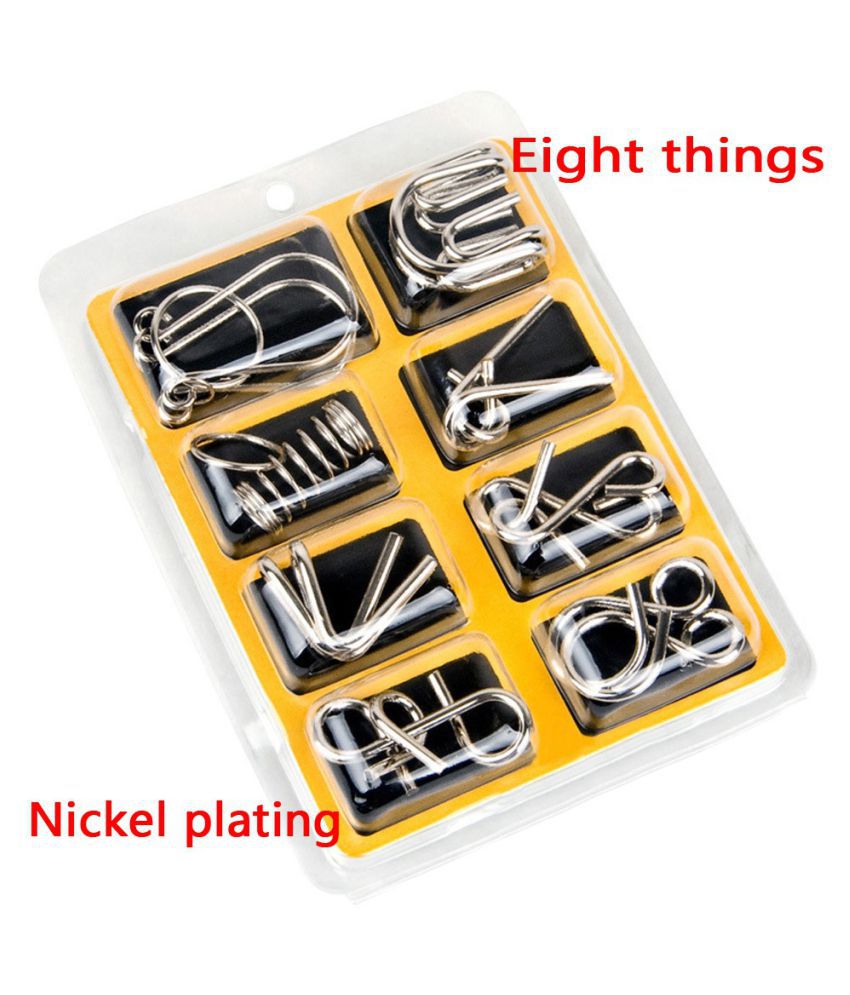 Funny 7 /8Sets IQ Test Mind Game Toys Brain Teaser Metal Wire Puzzles Toy  Gifts For Children Adult - Buy Funny 7 /8Sets IQ Test Mind Game Toys Brain  Teaser Metal Wire