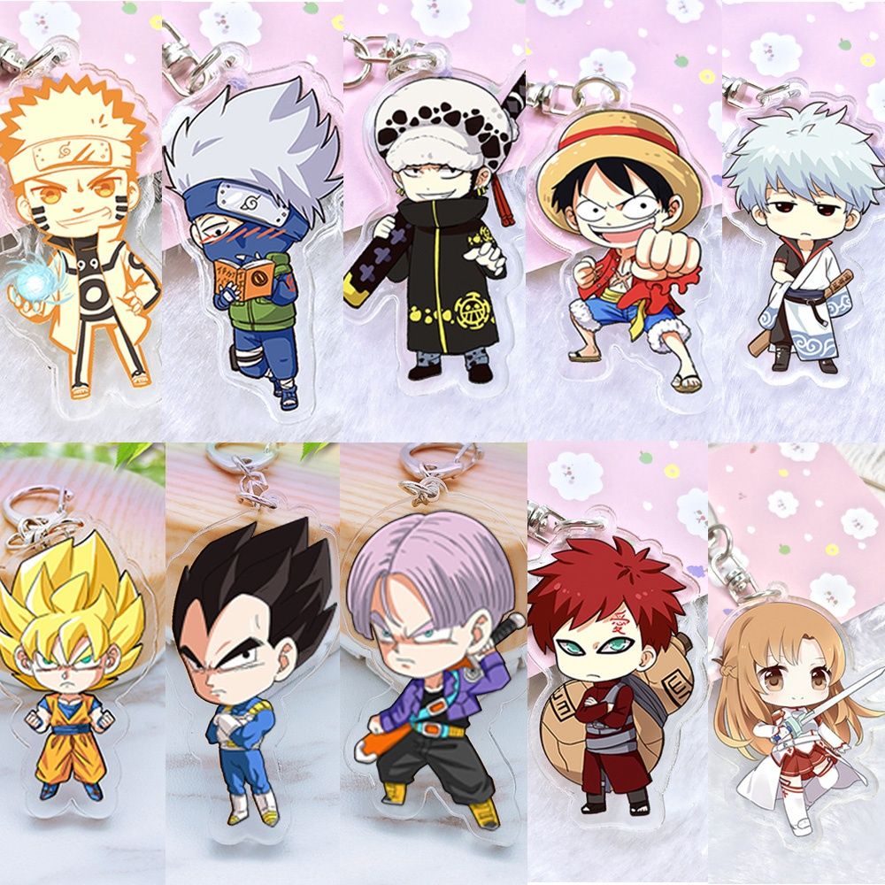 Japanese Anime Naruto One Piece Dragon Ball Z Sao Gintama Keychain Backpack Car Pendants Buy Online At Low Price In India Snapdeal