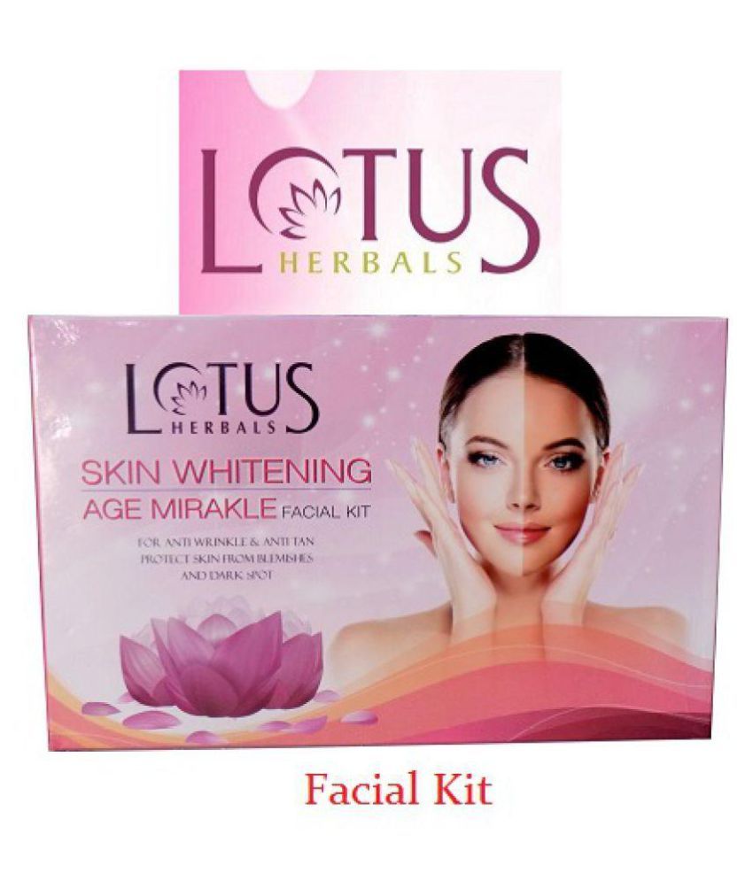 Lotus Herbal Skin Whitening Age Miracle Facial KIT Facial Kit gm: Buy 