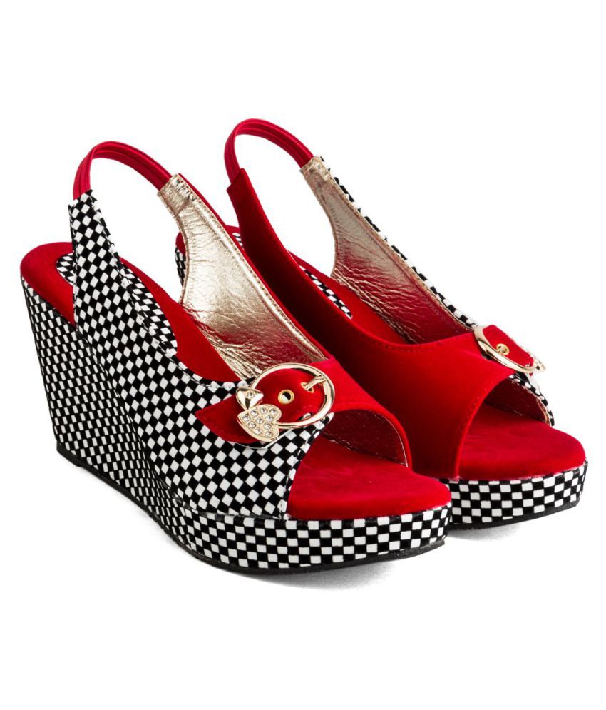 red wedge heels red wedge heels