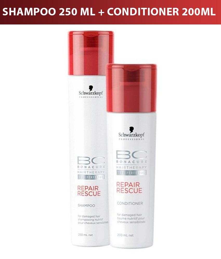 Schwarzkopf Hair therapy Repair Rescue Shampoo 250ml and Conditioner 200ml: Buy Schwarzkopf Hair therapy Repair Rescue Shampoo 250ml and Conditioner 200ml at Best Prices India - Snapdeal