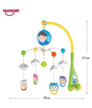 Huanger Baby Toys 0 12 Months Crib Mobile Musical Bed Bell With