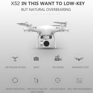 x52hd rc drone rtf with 720p hd camera