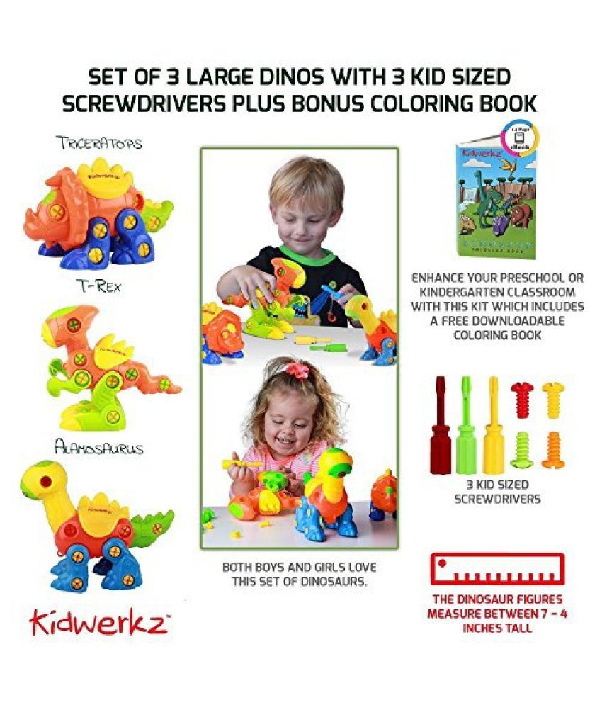 kidwerkz dinosaur toys