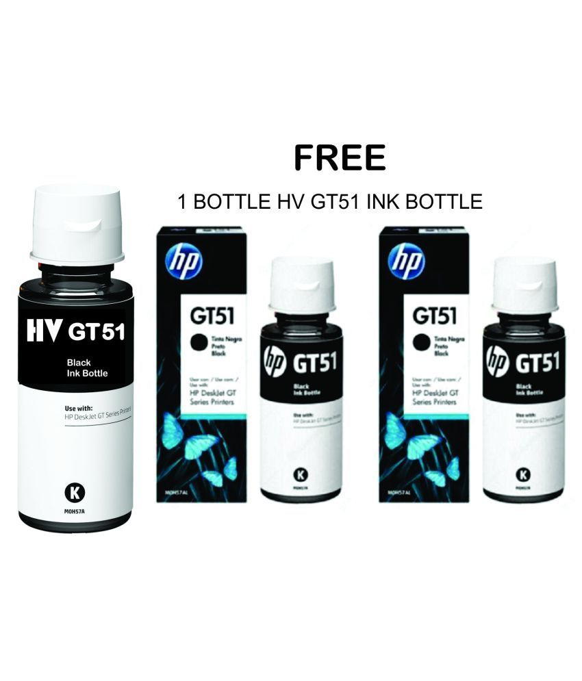 hp gt51 black ink price