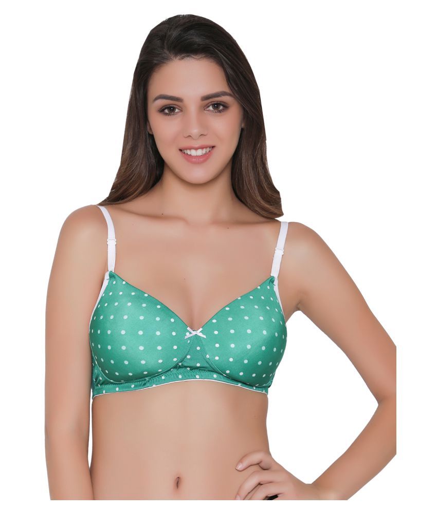     			Clovia Nylon T-Shirt Bra - Green