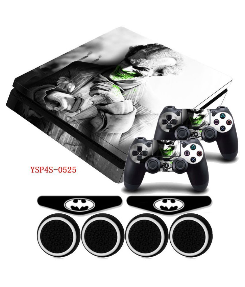 Joker Joker Ps4 Slim Vinyl Anti Slip Matte Decal Skin 2x Led 4x Silicone Caps For Playstation 4 Slim Console With Led Light Bar Buy Joker Joker Ps4 Slim Vinyl