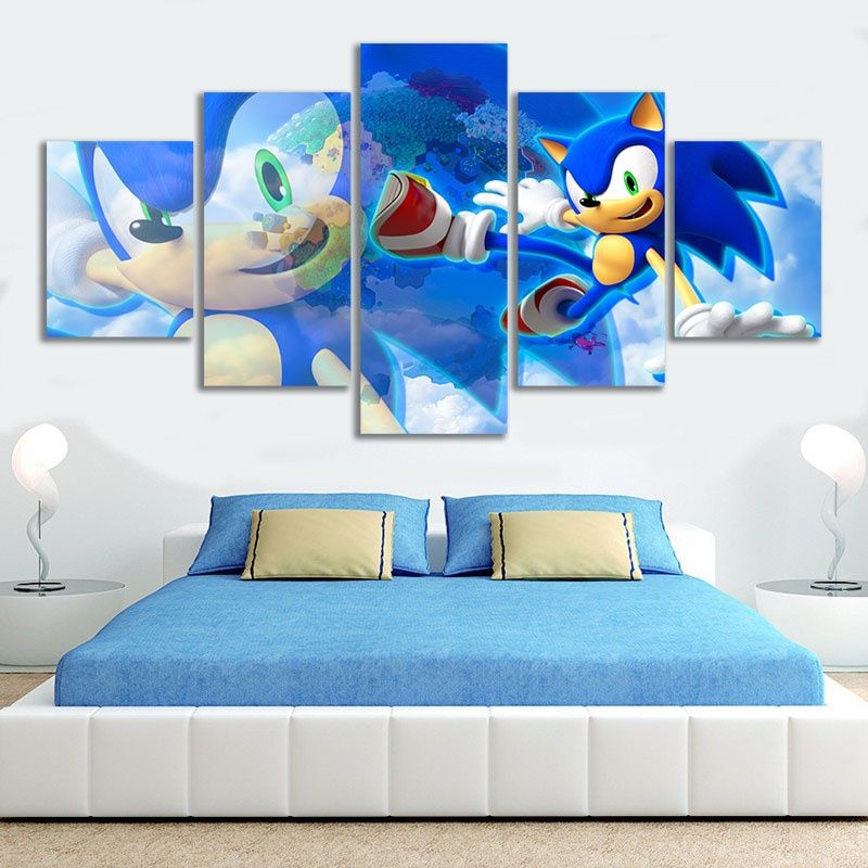 No Framed Video Game Sonic The Hedgehog Poster Anime