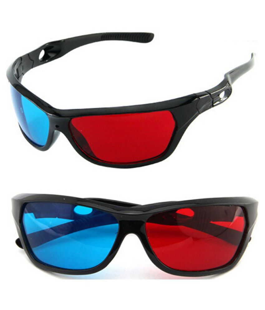 Red Blue Universal Type 3d Glasses Tv Movie Dimensional Anaglyph Video