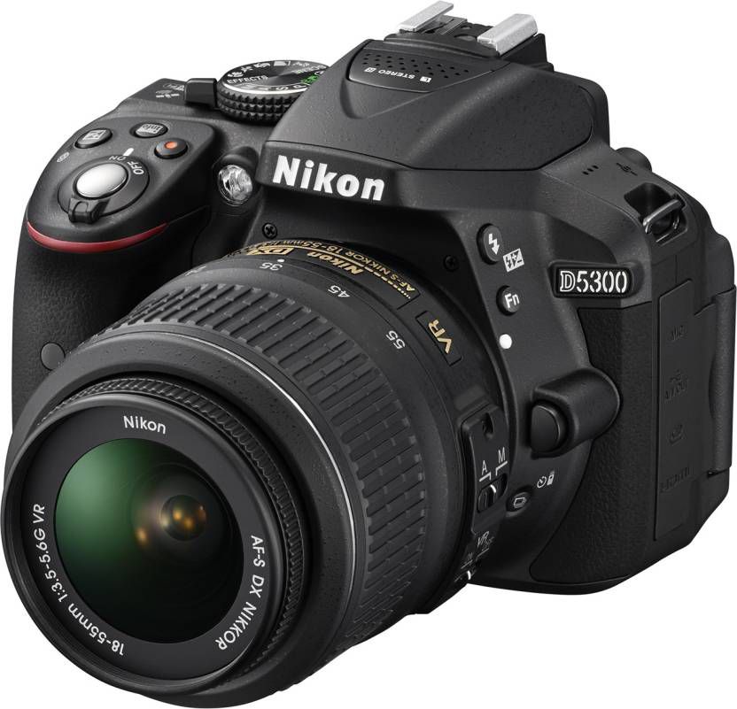 Nikon D5300 With Af P Dx Nikkor 18mm 55mm F 3 5 5 6g Vr Lens Af P Dx Nikkor 70mm 300mm F 4 5 6 3g Ed Vr Lens Memory Card And Bag Price In India Buy Nikon D5300 With Af P