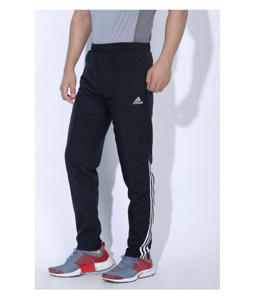 adidas black climacool jogging bottoms