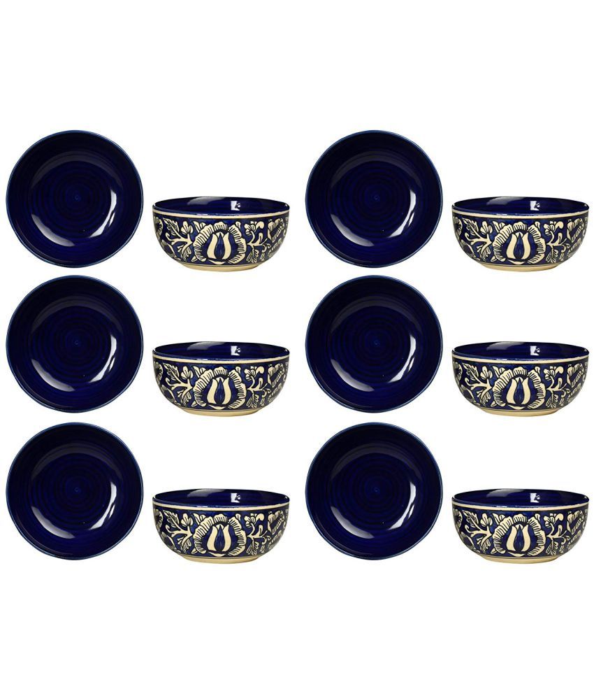 Caffeine 12 Pcs Ceramic Soup Bowl 350 ml Buy Online at Best Price in