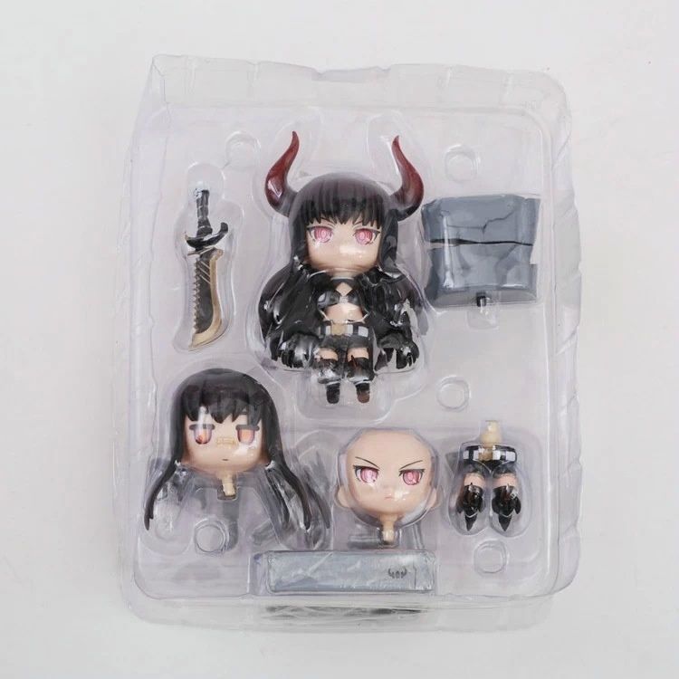 Black Rock Shooter Black Rock Shooter Q Version Of Black Gold Hand Saw Clay Doll Model Buy 7517