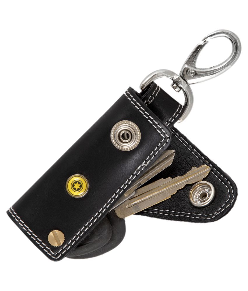 POLLSTAR Heavy Duty Car Keychain- Leather Key Cover Case ...