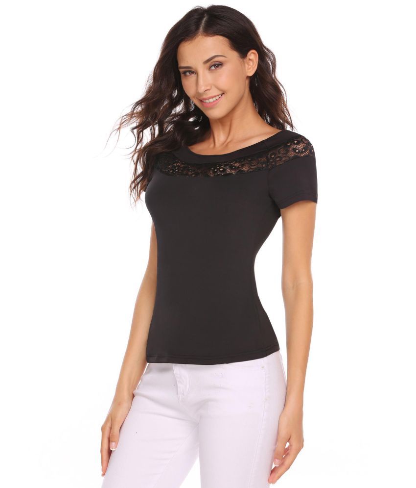 Buy Generic Polyester Black Polos Online at Best Prices in India - Snapdeal