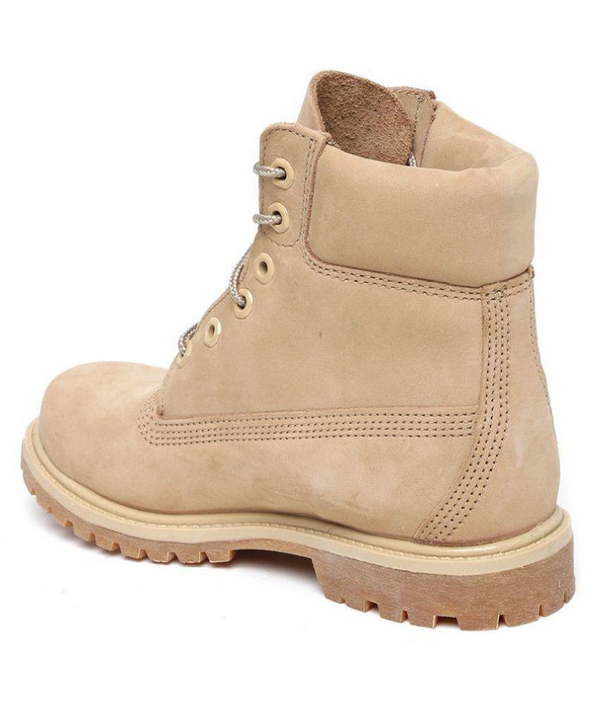 Timberland Beige Ankle Length Bootie Boots Price in India- Buy ...