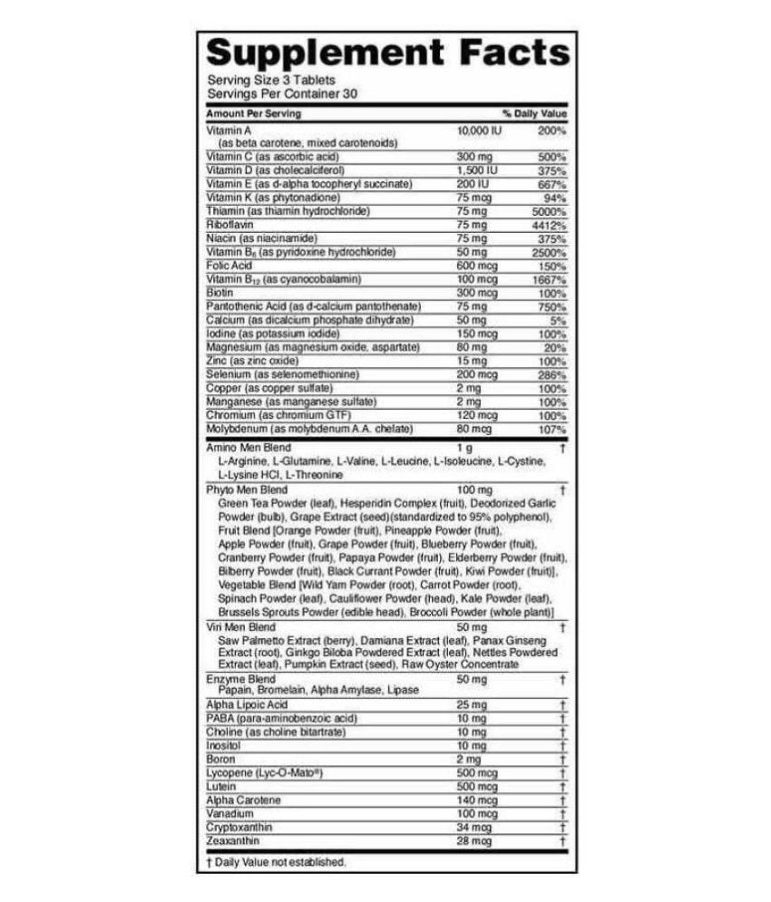 nutritionarena on optimum nutrition opti men 150 no s multivitamins tablets