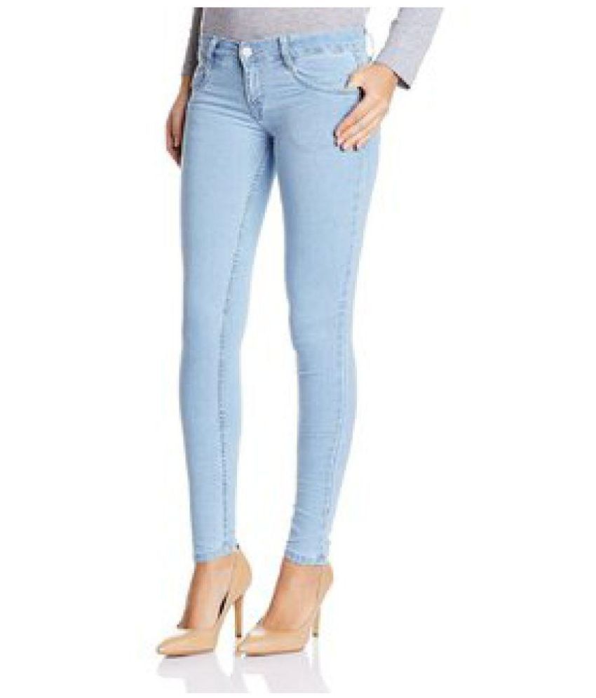 ladies jeans blue colour