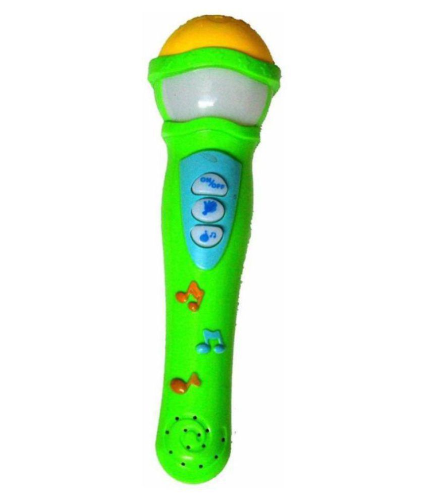 INSTABUYZ Musical Microphone Singing Mic Toy with Lights and Clear ...