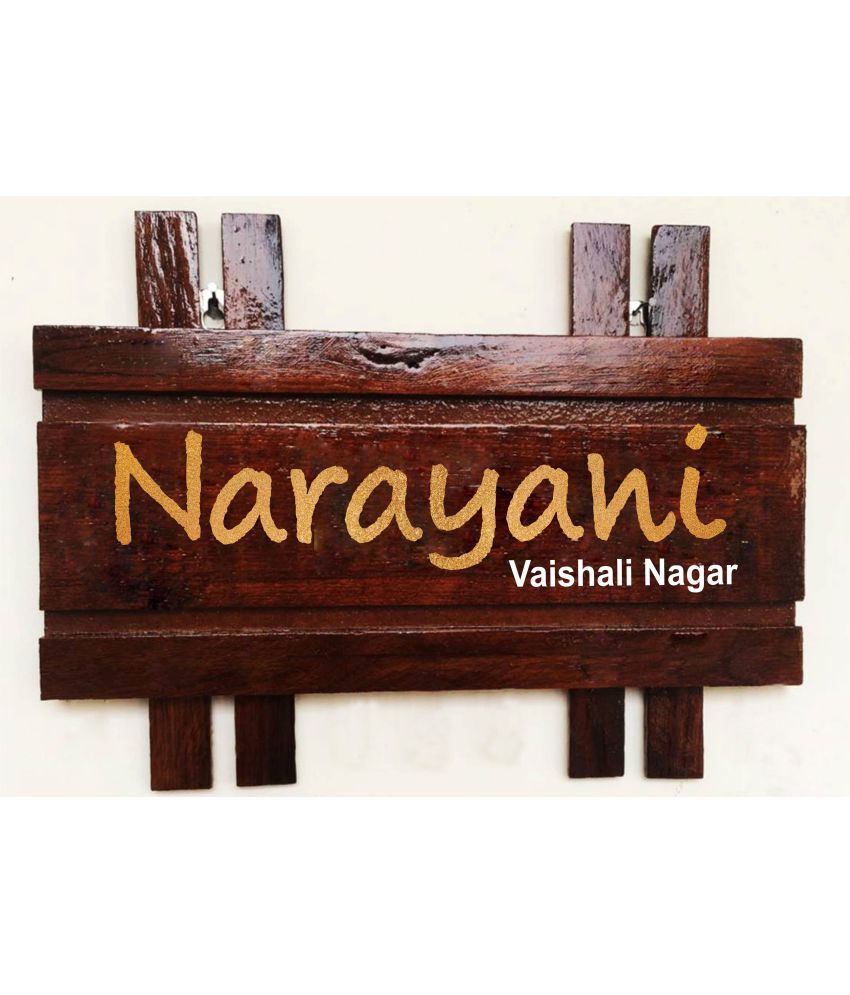Narayani Personalised Wooden Name Plate Designer Shape Decorative Plate Brown Pack Of 1 Buy Narayani Personalised Wooden Name Plate Designer Shape Decorative Plate Brown Pack Of 1 At Best Price