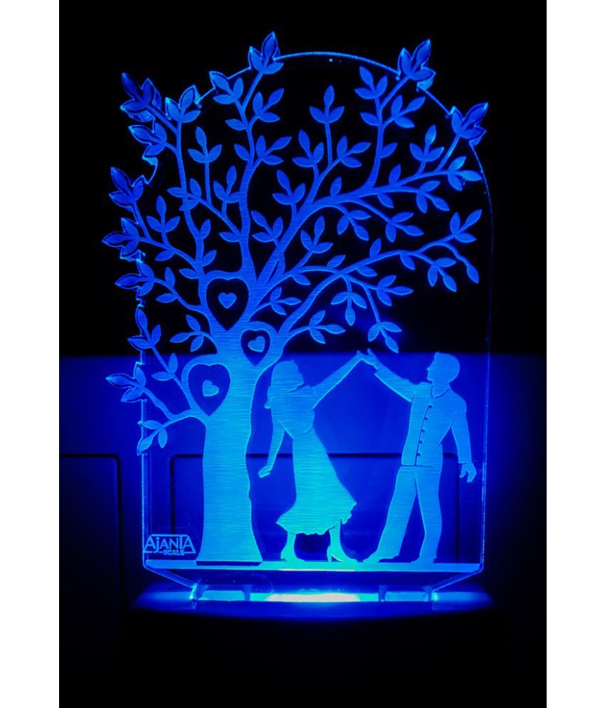 Ajanta Romantic Love Couple Code 2088 I Love You 3d Night Lamp