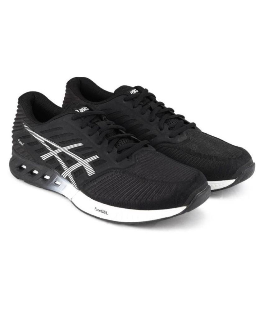 asics touch black running shoes