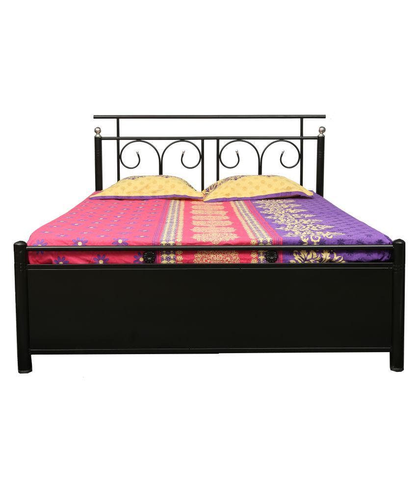 queen size metal cot