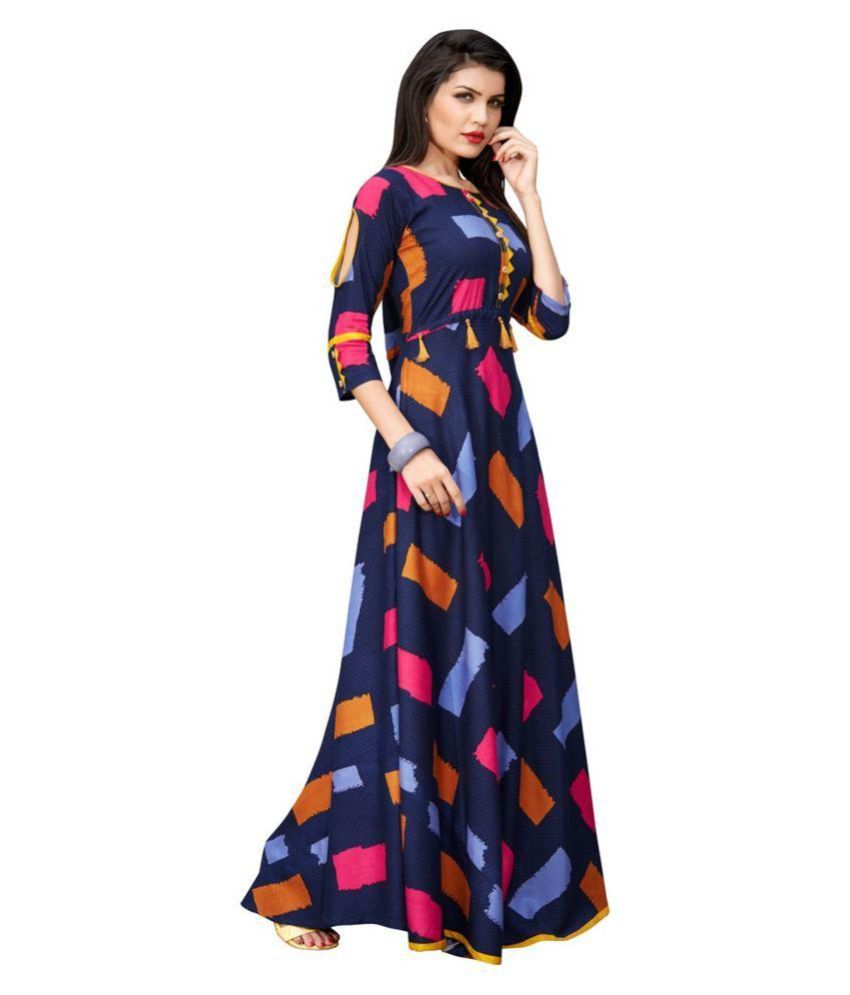 rayon anarkali kurtis