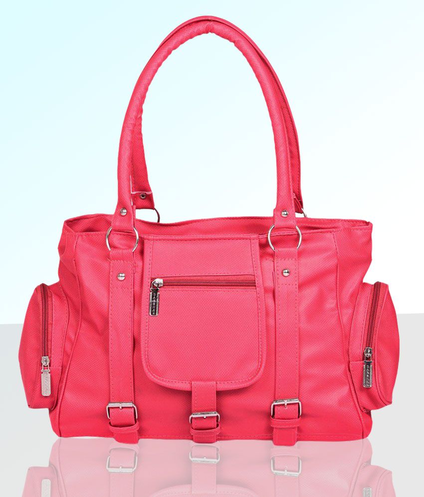 Bellina Pink P.U. Shoulder Bag - Buy Bellina Pink P.U. Shoulder Bag ...