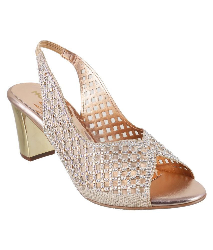 Mochi BEIGE Block Heels Price in India- Buy Mochi BEIGE Block Heels Online at Snapdeal