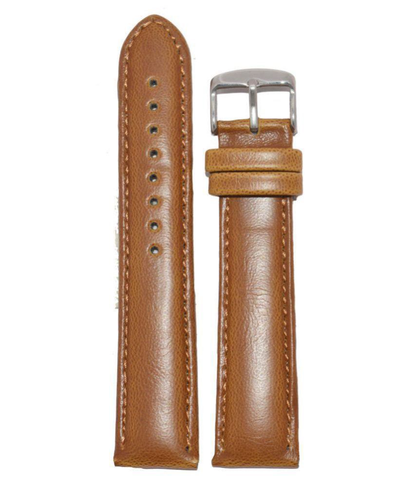 Kolet® 22mm Leather Plain Padded Watch Strap (Beige) - Buy Kolet® 22mm ...