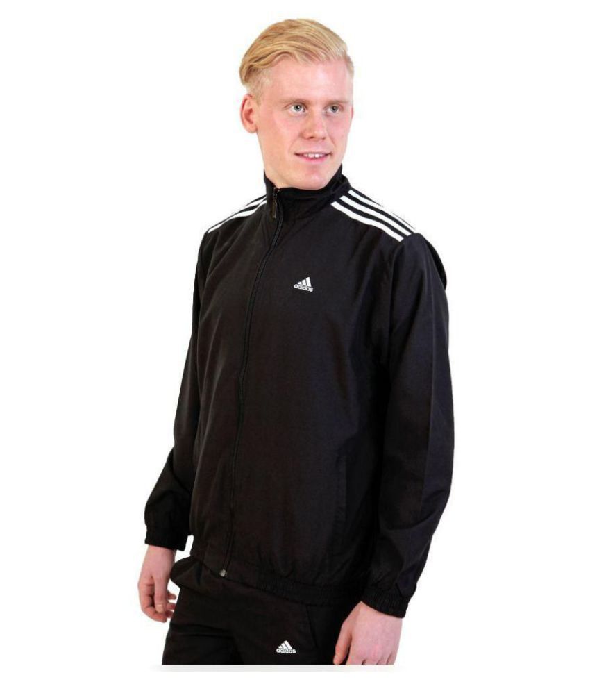 Adidas Black Nylon Fleece Jacket - Buy 