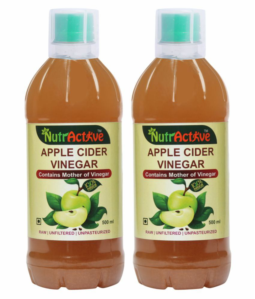    			NutrActive Apple Cider Vinegar For Boost  Energy Levels, 1000 ml Fruit Pack of 2