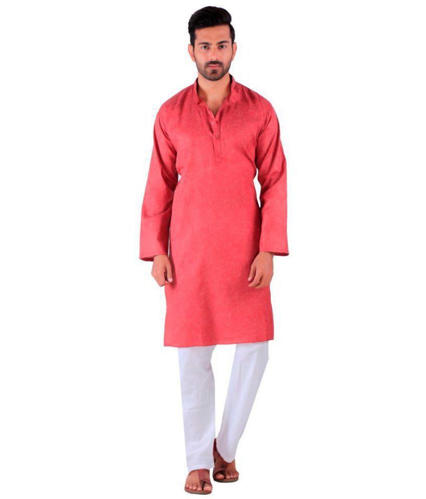 maroon chikan kurti