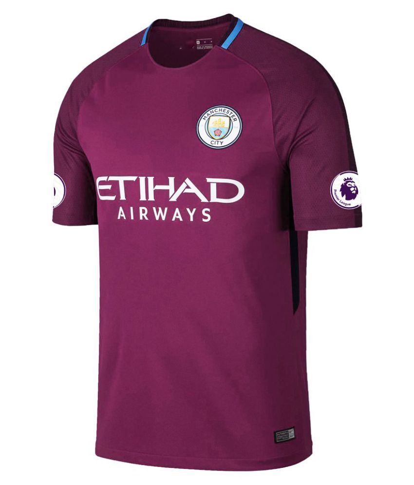 Manchester City Purple Polyester Jersey - Buy Manchester City Purple Polyester Jersey Online at ...