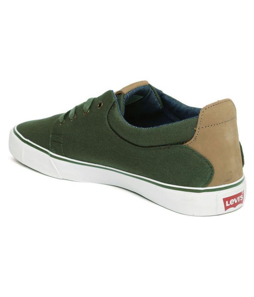green levi shoes