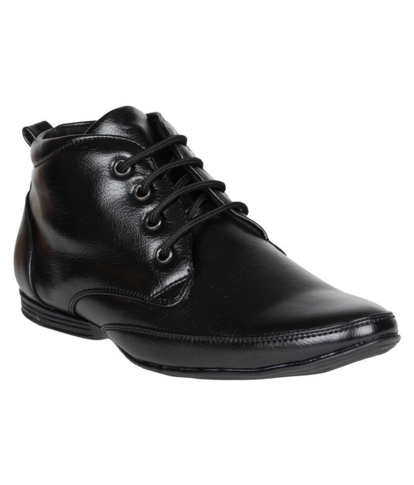     			FANGIRL Office Black Formal Boots