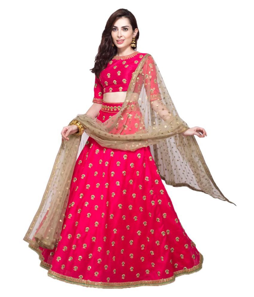 pink lehenga snapdeal