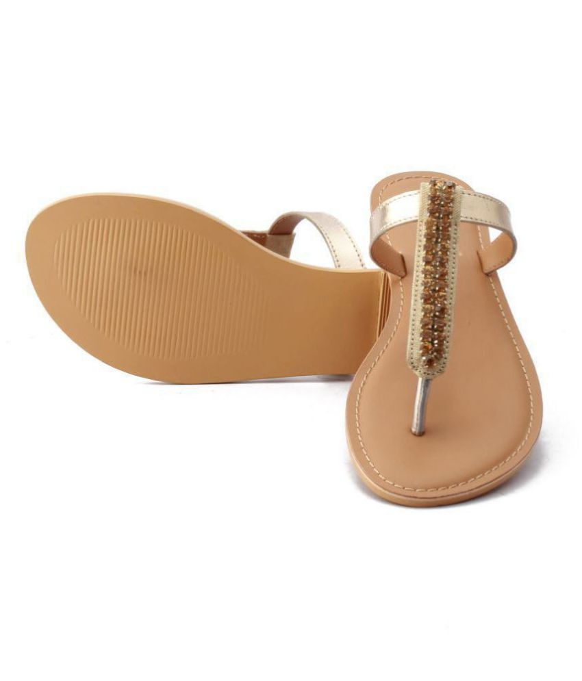 gold fancy flats