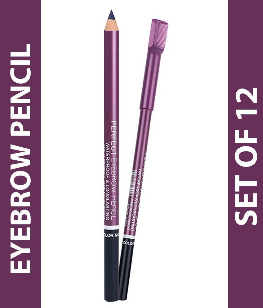 Mn Perfect Longlasting Waterproof Eyebrow Pencil Set Of 12 Buy Mn Perfect Longlasting Waterproof Eyebrow Pencil Set Of 12 At Best Prices In India Snapdeal